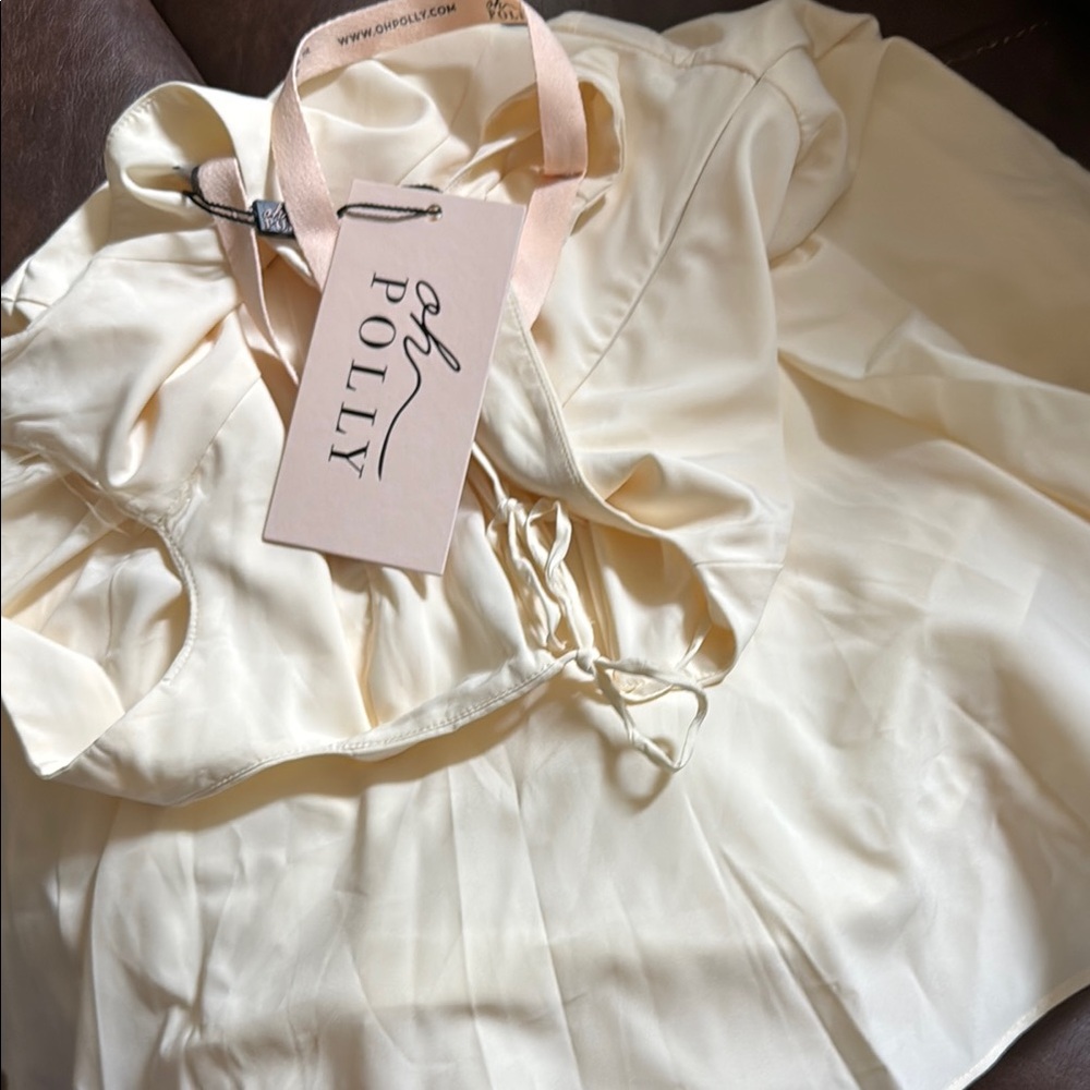 Princess Polly Cream Mini Dress - Picture 8 of 12